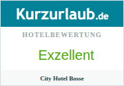 Kurzurlaub.de Hotelbewertung – Exzellent – City Hotel Bosse